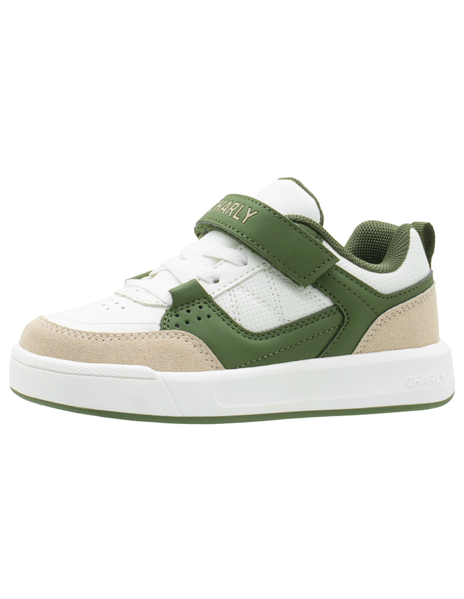 Tenis Para Niño Charly Beige Olivo
