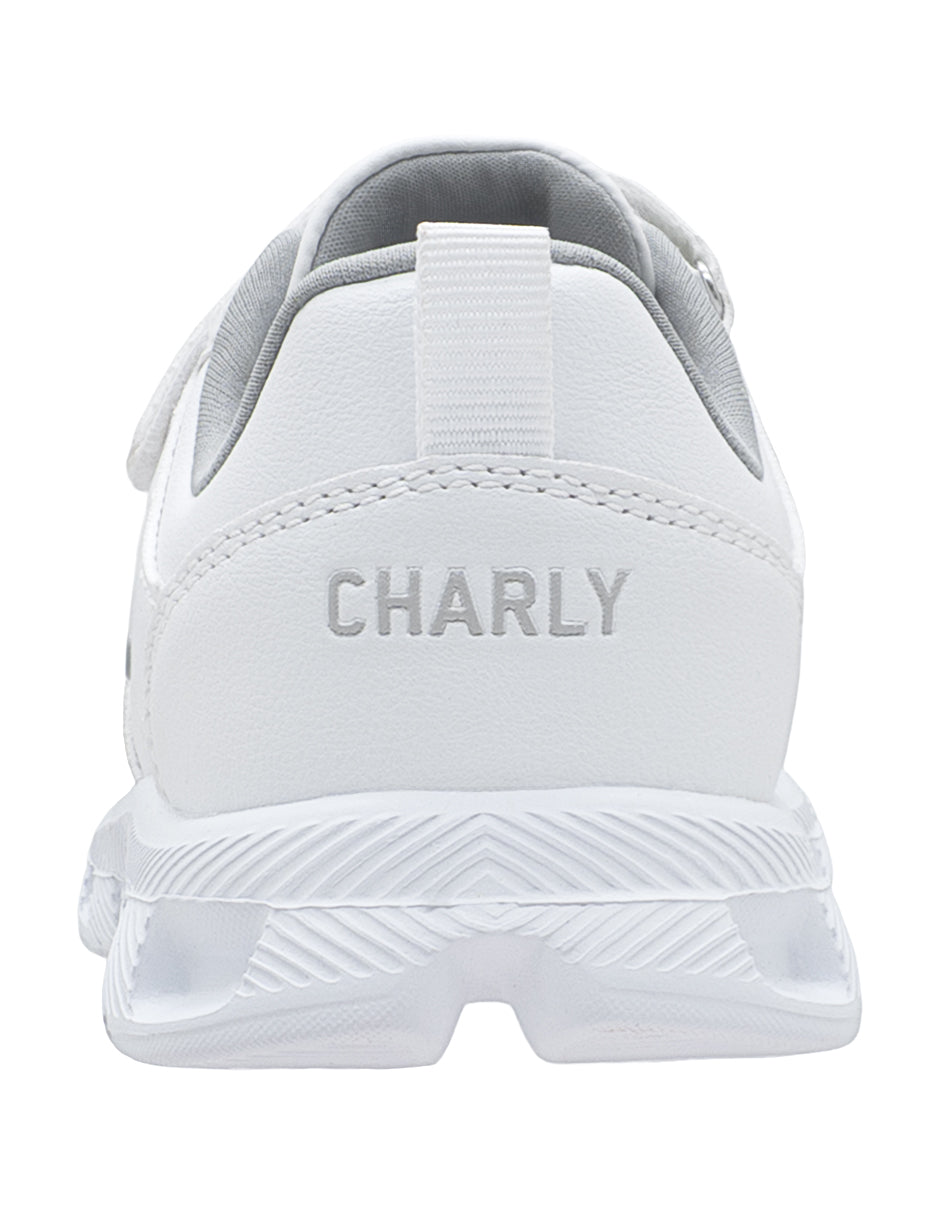 Tenis Escolar Unisex Charly Blanco