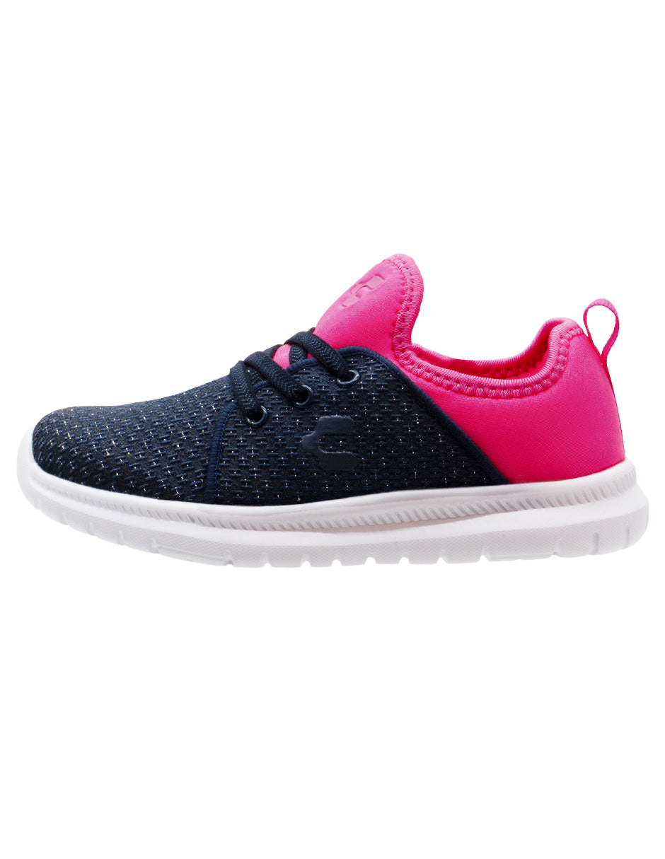 Tenis Deportivos Rosa/Azul Niña Charly