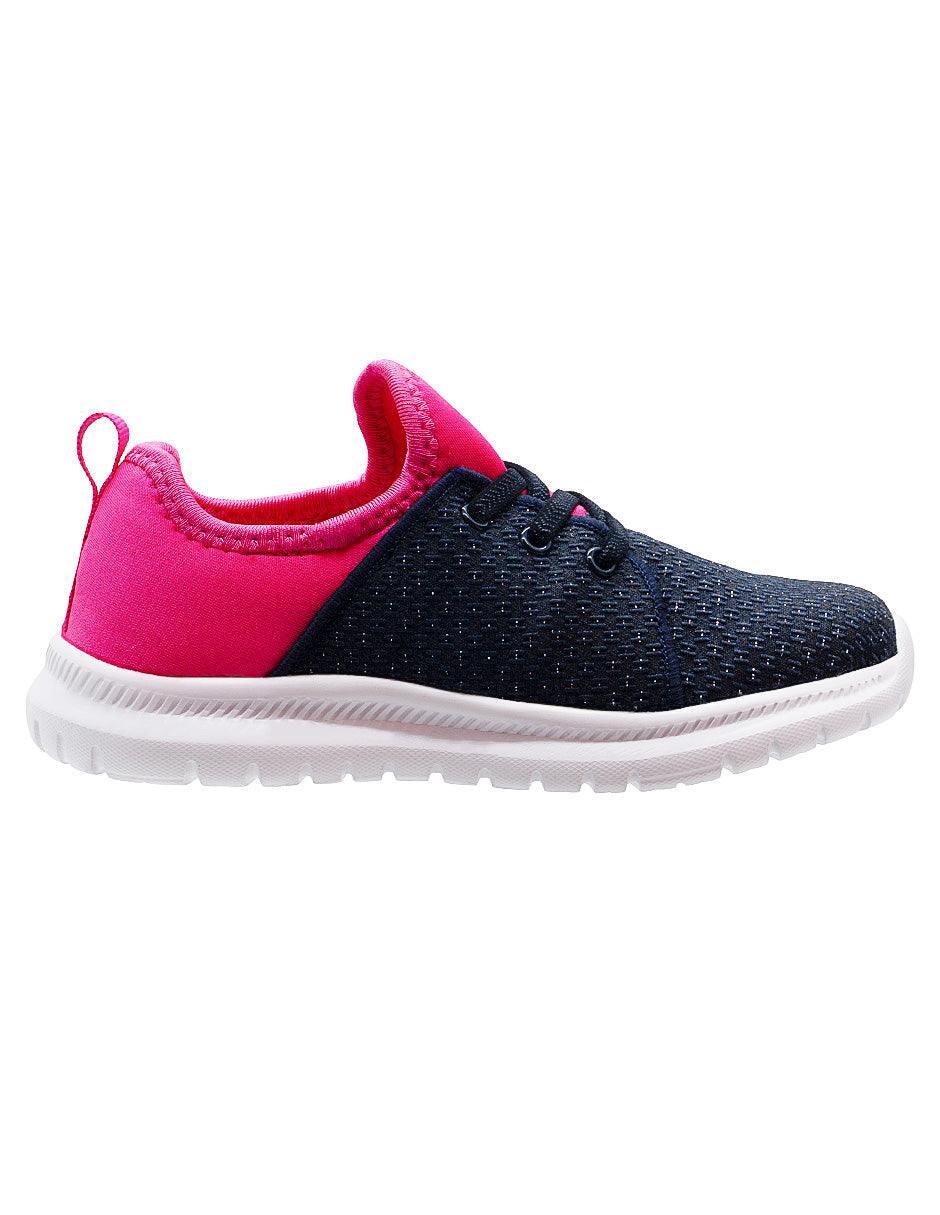 Tenis Deportivos Rosa/Azul Niña Charly