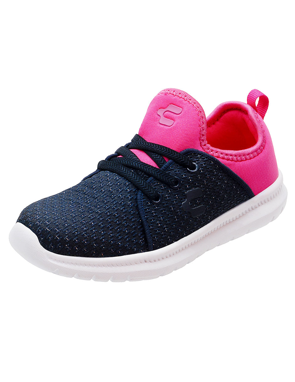 Tenis Deportivos Rosa/Azul Niña Charly