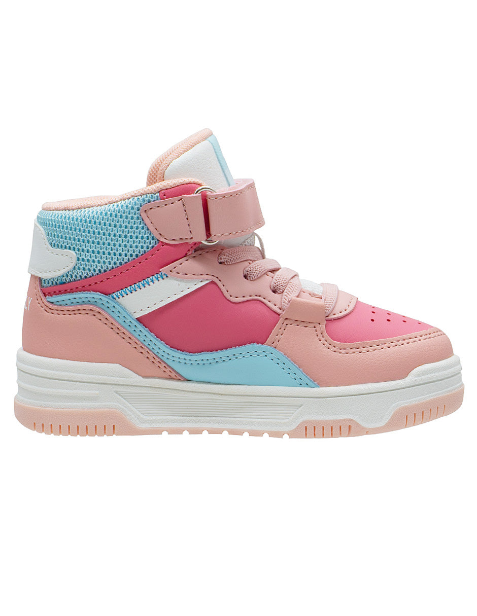 Tenis Luces Para Niña Rosa Azul Charly