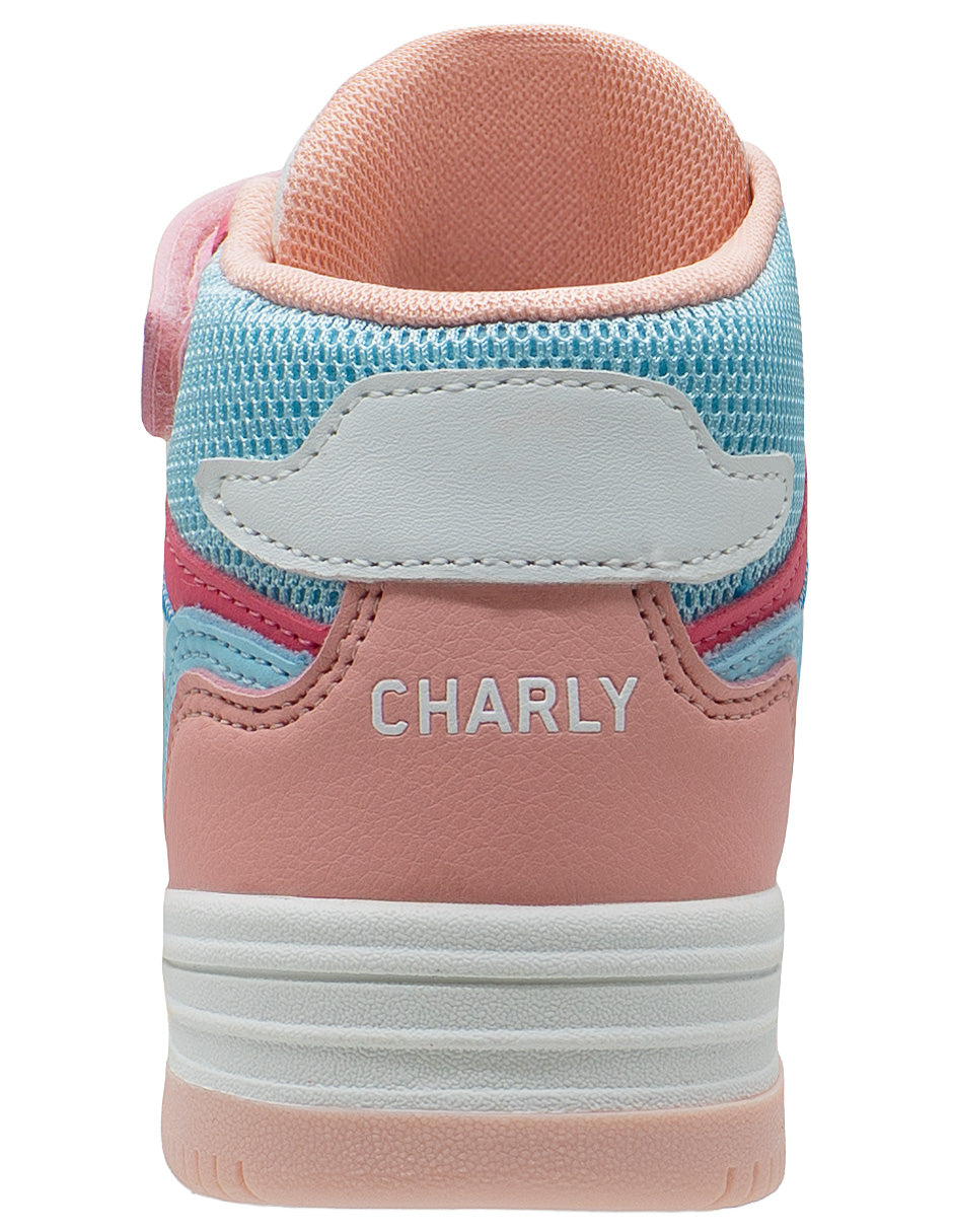 Tenis Luces Para Niña Rosa Azul Charly