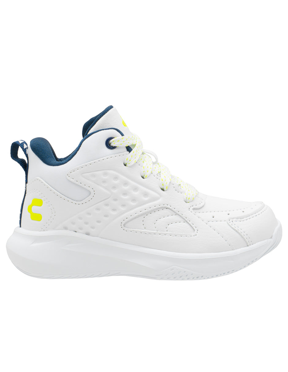 Tenis Escolar Unisex Charly Blanco Marino