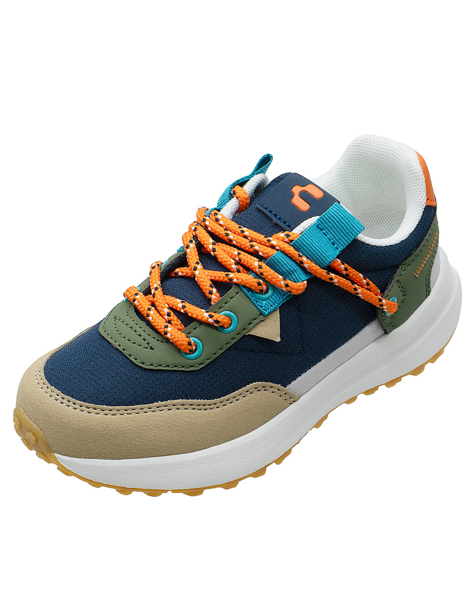 Tenis Choclo Azul Verde Olivo Niño Chaly