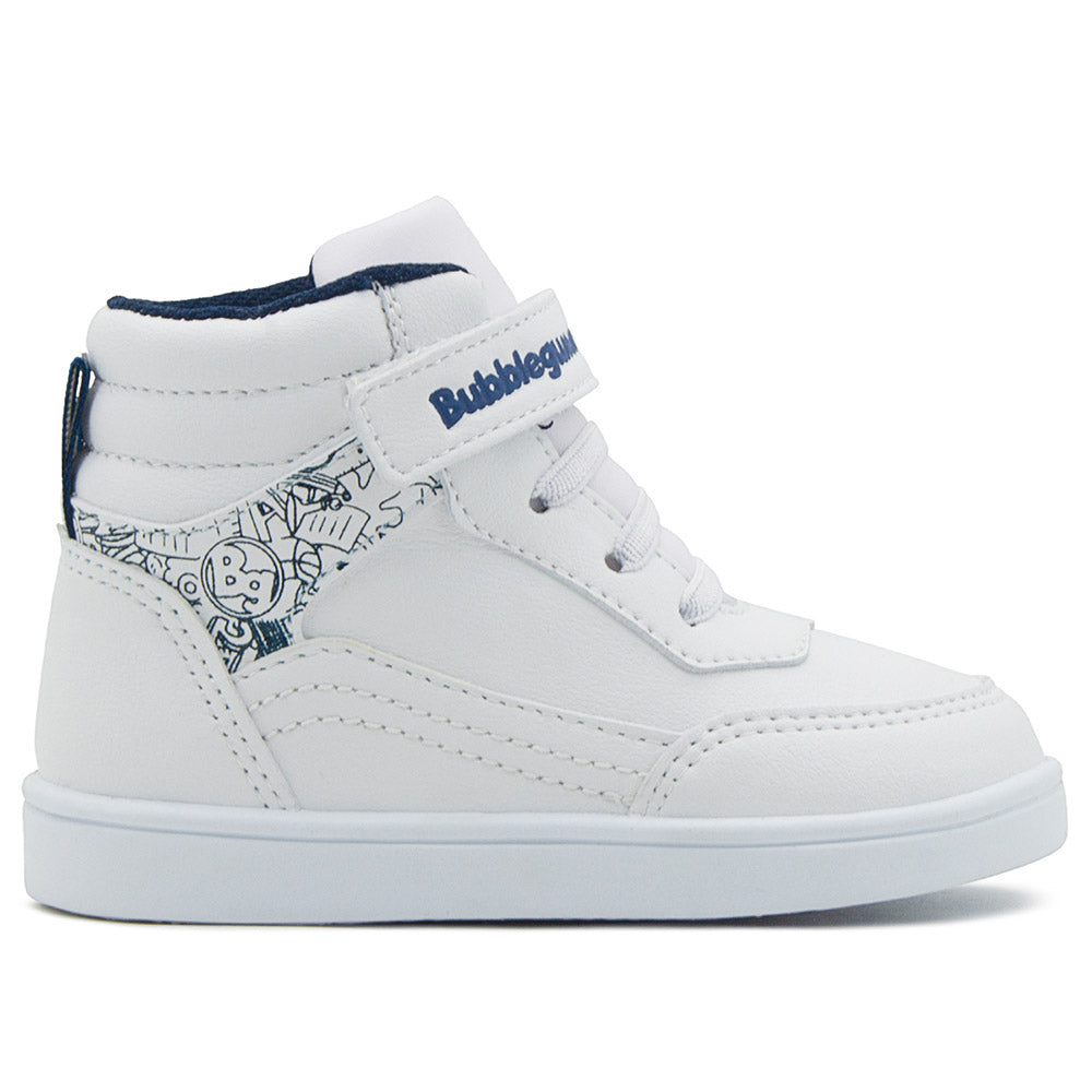 Tenis Bota Escolar Bubble Gummers Niño Jucca Blanco/Rosa-Blanco/Gris