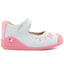 Zapato Primeros Pasos Mary Jane Blanco Rosa Niña Karsten
