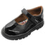 Zapato Escolar Mary Jane Charol Negro Niña Coqueta