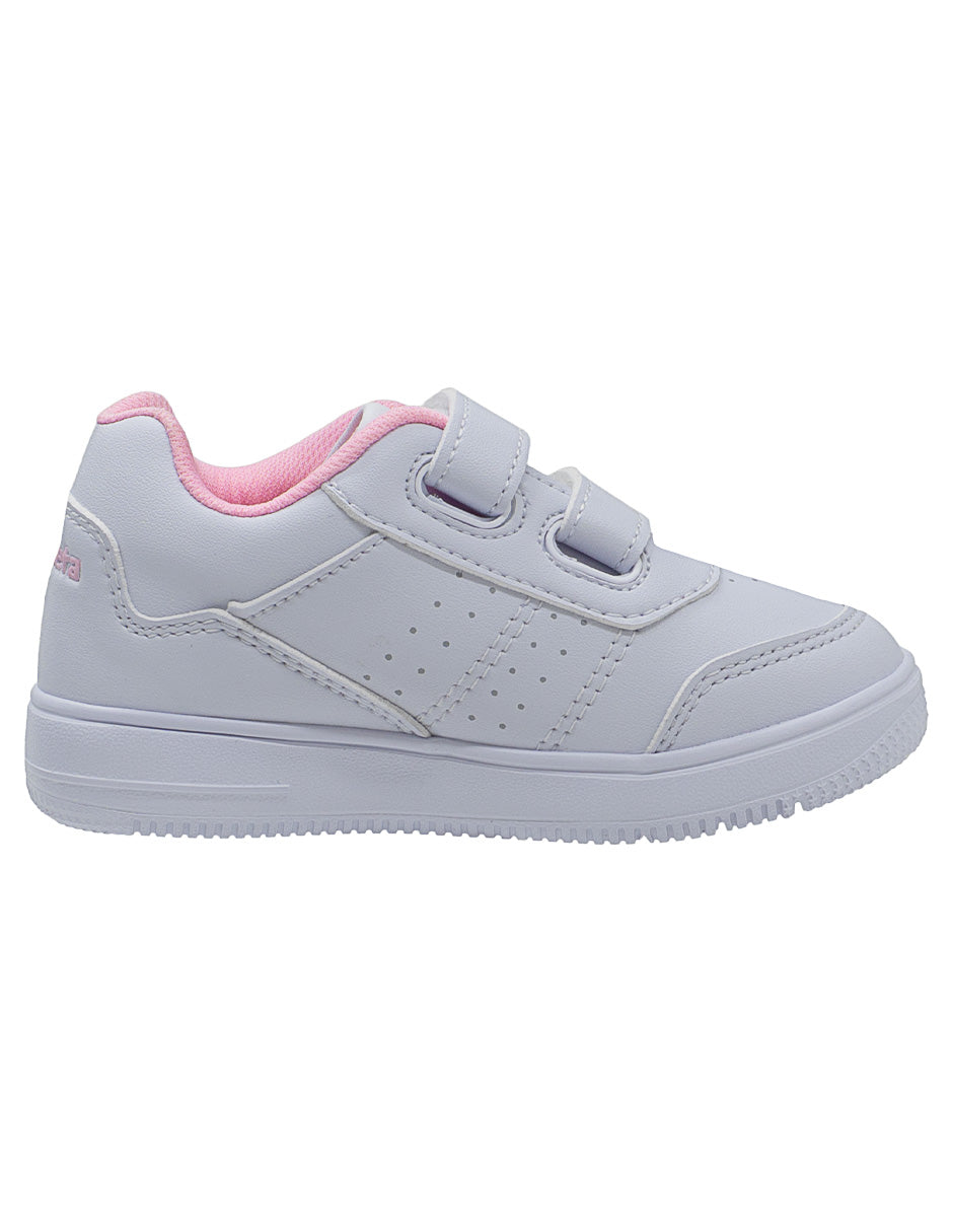 Tenis Choclo Escolares Blancos Niña Coqueta