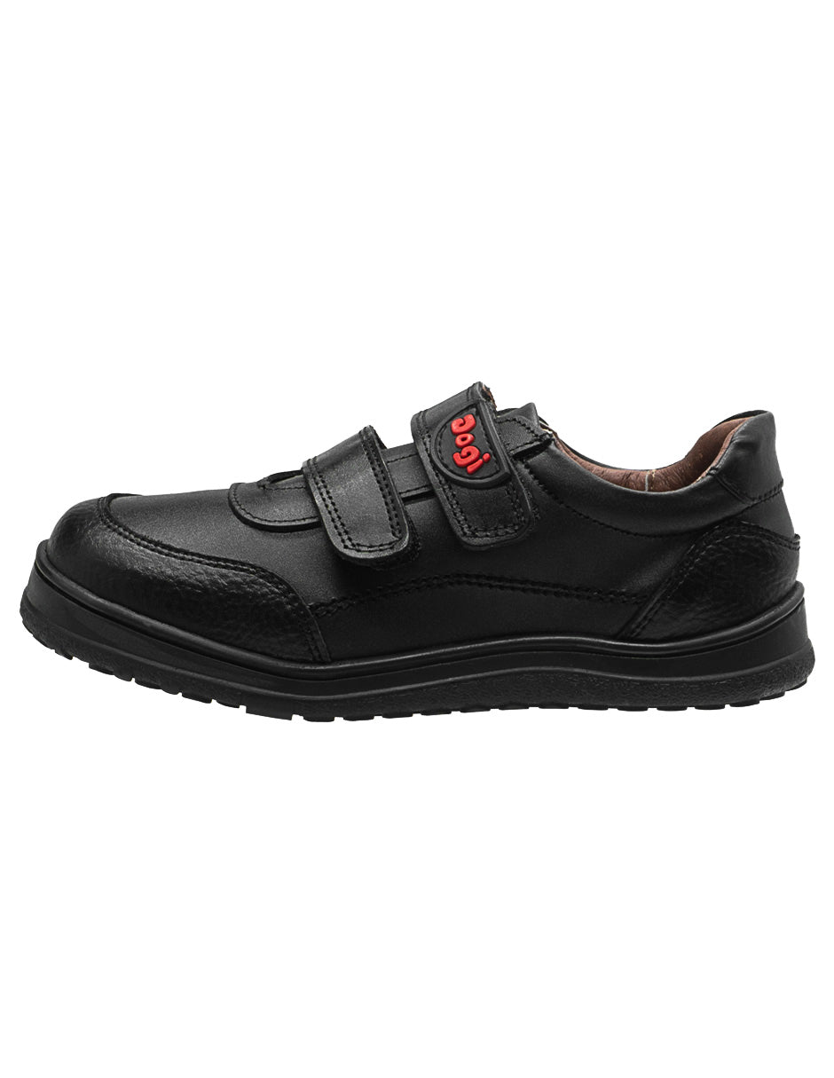 Zapato Niño Escolar Negro de Piel Dogi