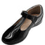 Zapato Escolar de Charol Negro para Niña Antiderrapante Ajuste Hebilla