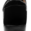 Zapato Escolar de Charol Negro con Moño Para Niña Antiderrapante con Broche Velcro