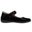 Zapato Escolar de Charol Negro Para Niña Antiderrapante con Broche Velcro