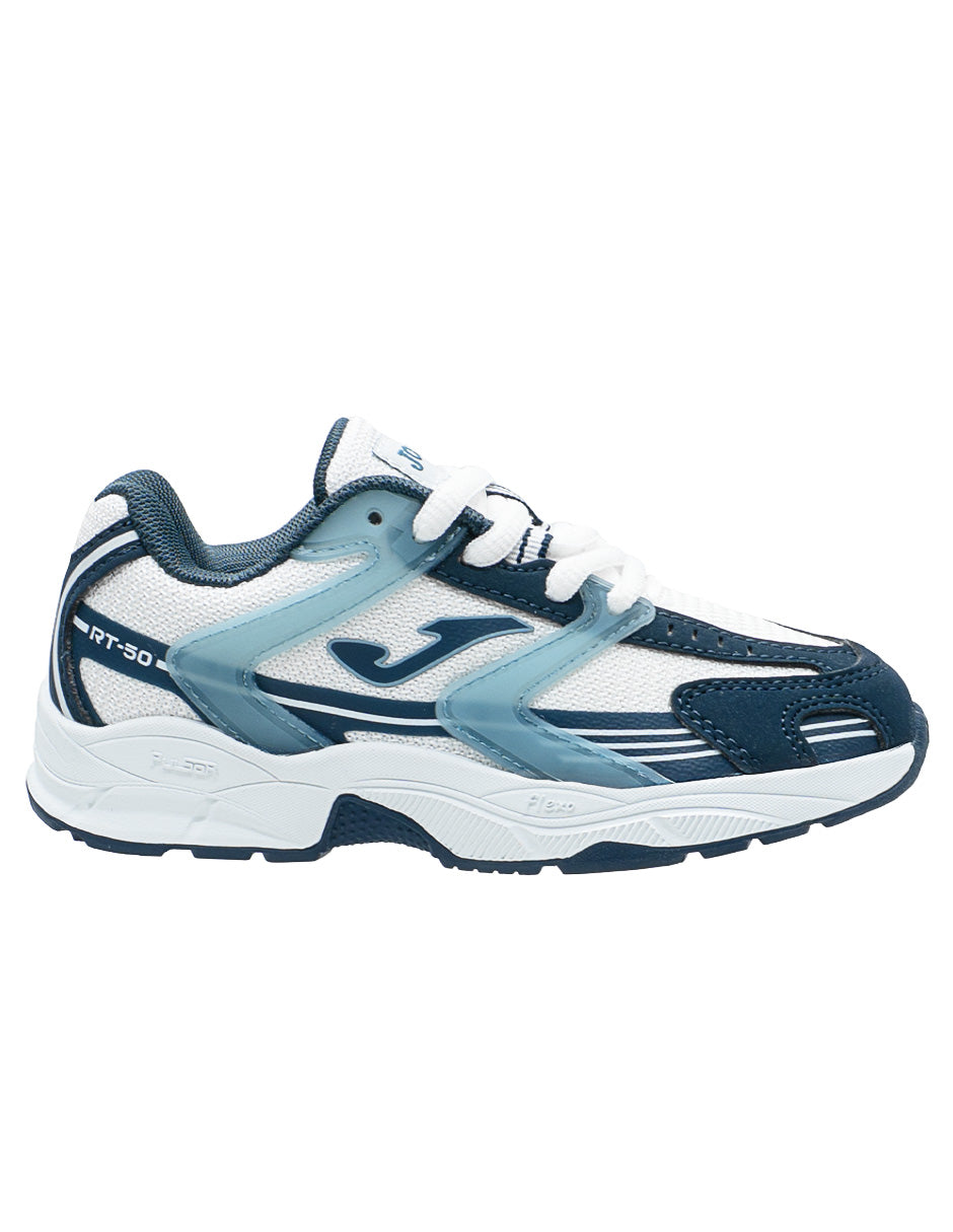Tenis Para Niño Joma Blanco Marino
