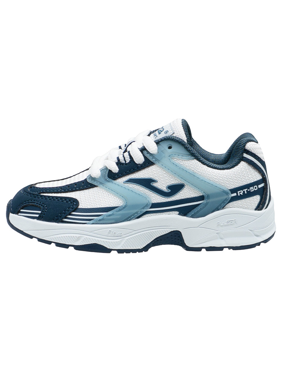 Tenis Para Niño Joma Blanco Marino