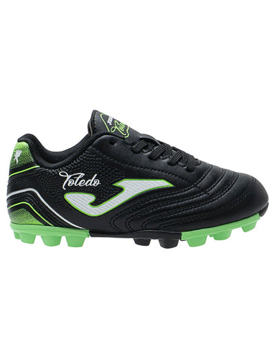 Tenis Soccer Para Niño Joma Negro Verde