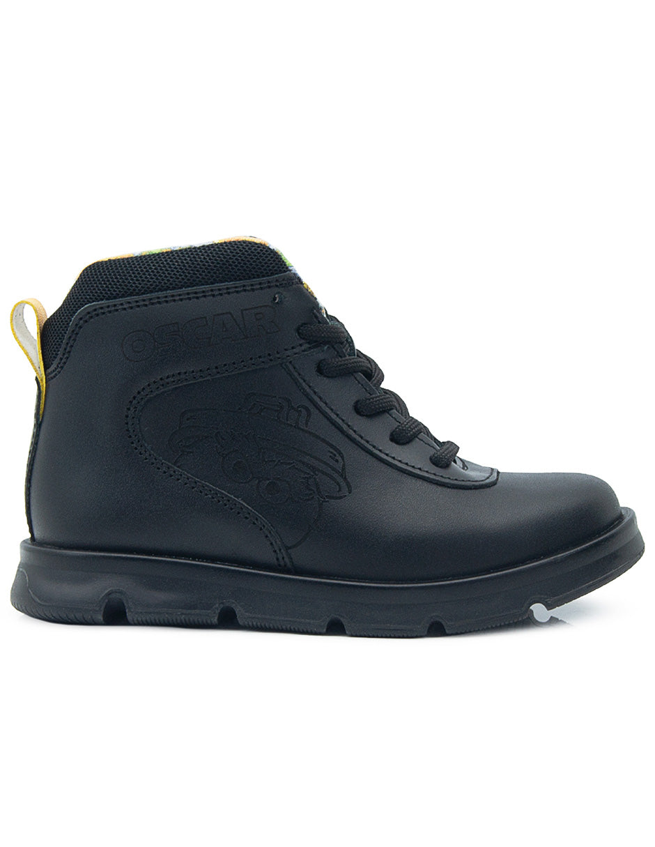 Bota Negra Monstruo Escolar Niño Karsten