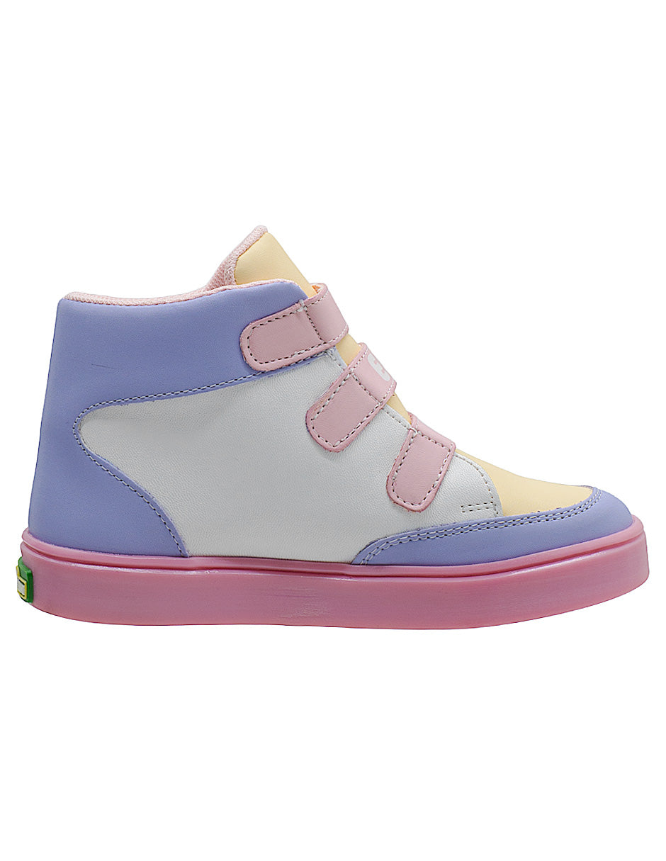 Tenis Bota Para Niña Karsten Plaza Sesamo Antiderrapante