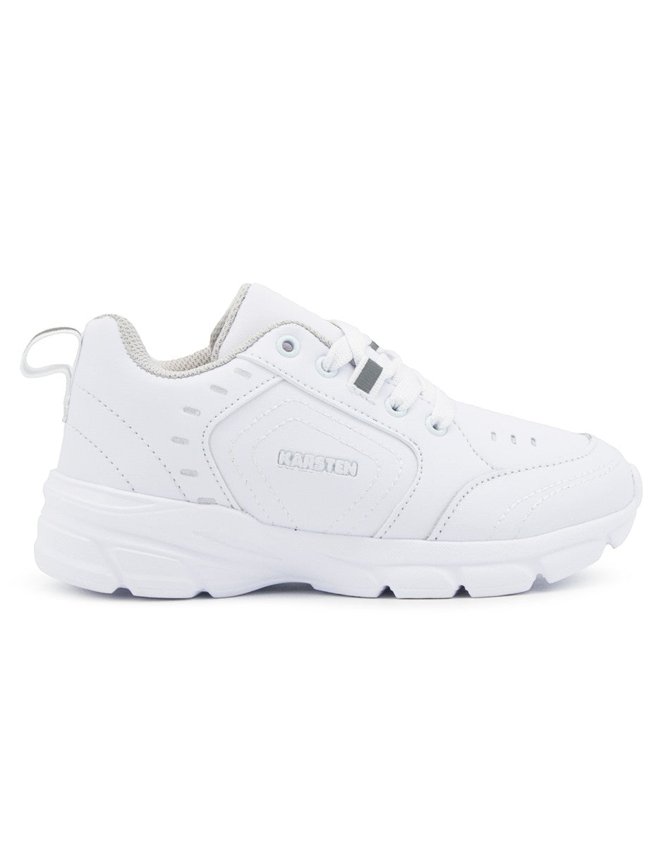 Tenis Escolar Blanco Niño Karsten