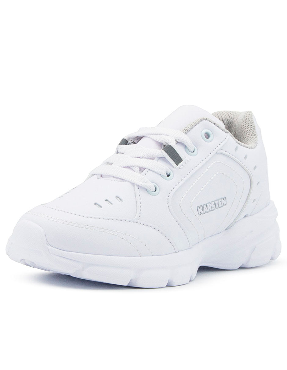 Tenis Escolar Blanco Niño Karsten