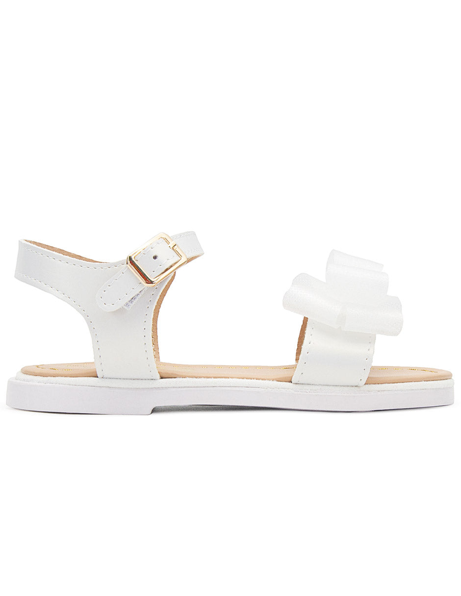 Sandalia Blanco Moño Niña Ninos®