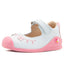 Zapato Primeros Pasos Mary Jane Blanco Rosa Niña Karsten