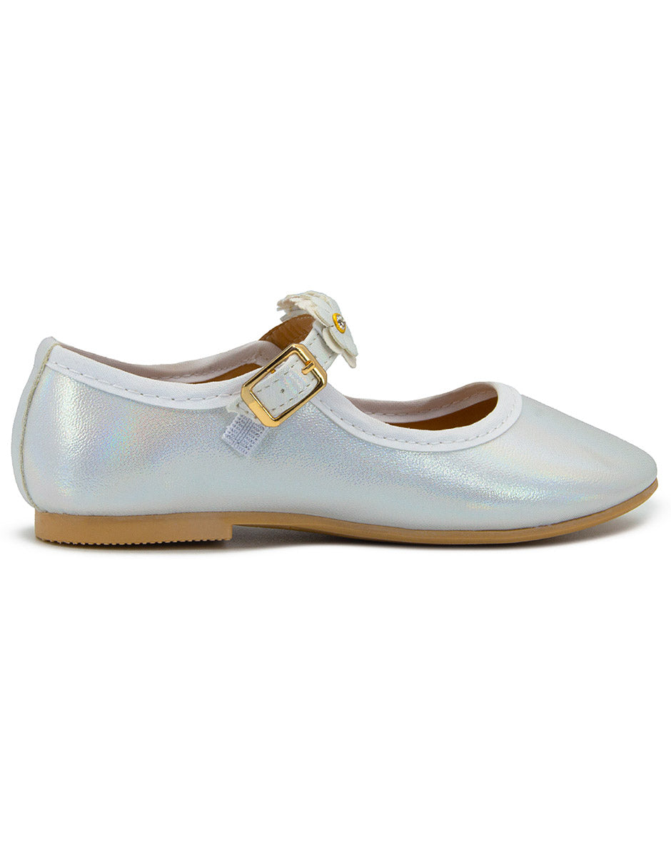 Zapato Niña Mary Jane Formal Flores Ninos