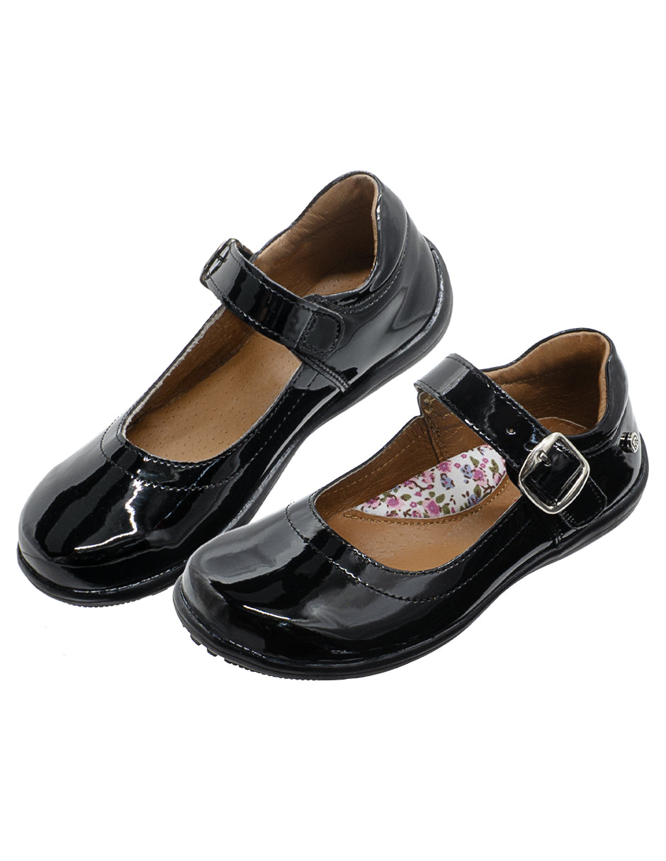 Mercedita Para Niña Ninos® Charol Negro