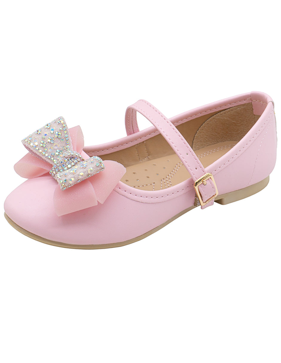 Zapato Rosa Moño Mary Jane Nina Ninos®