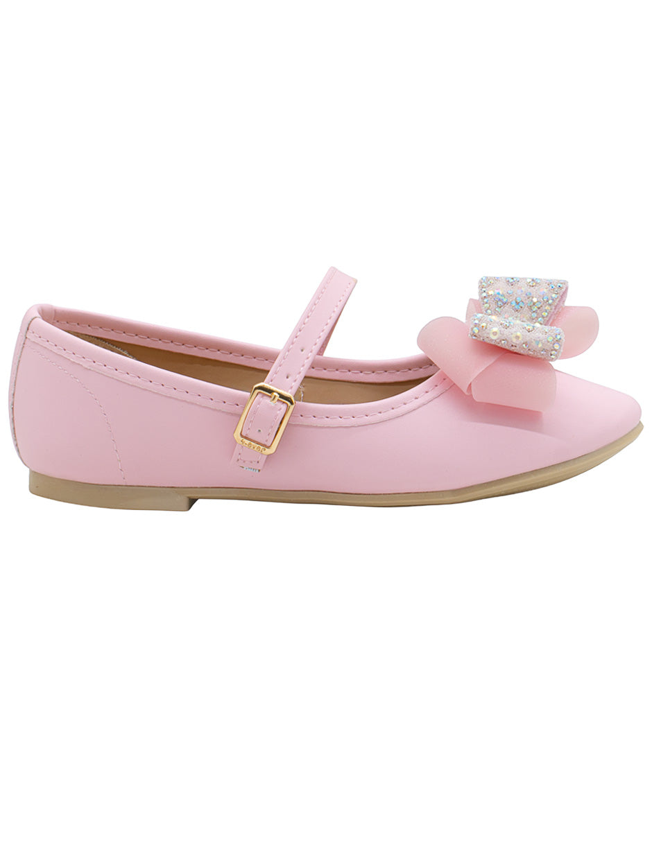 Zapato Rosa Moño Mary Jane Nina Ninos®