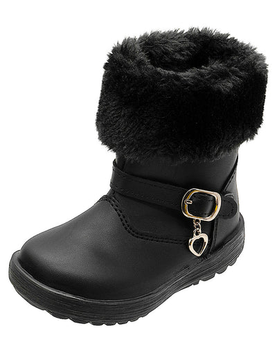 Bota Niña Invierno Peluche Ninos
