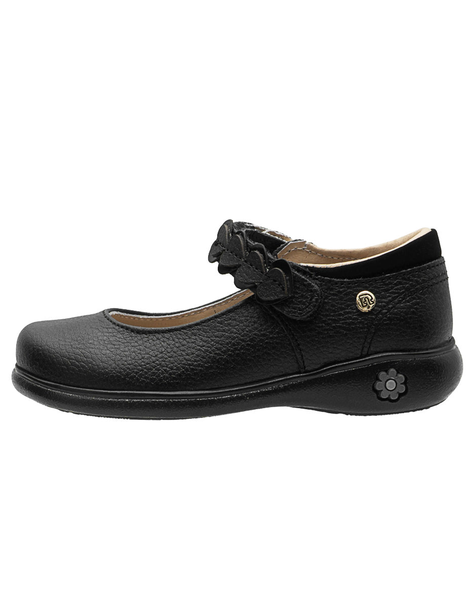 Zapato Escolar Negro Napa Mary Jane Niña Ninos®