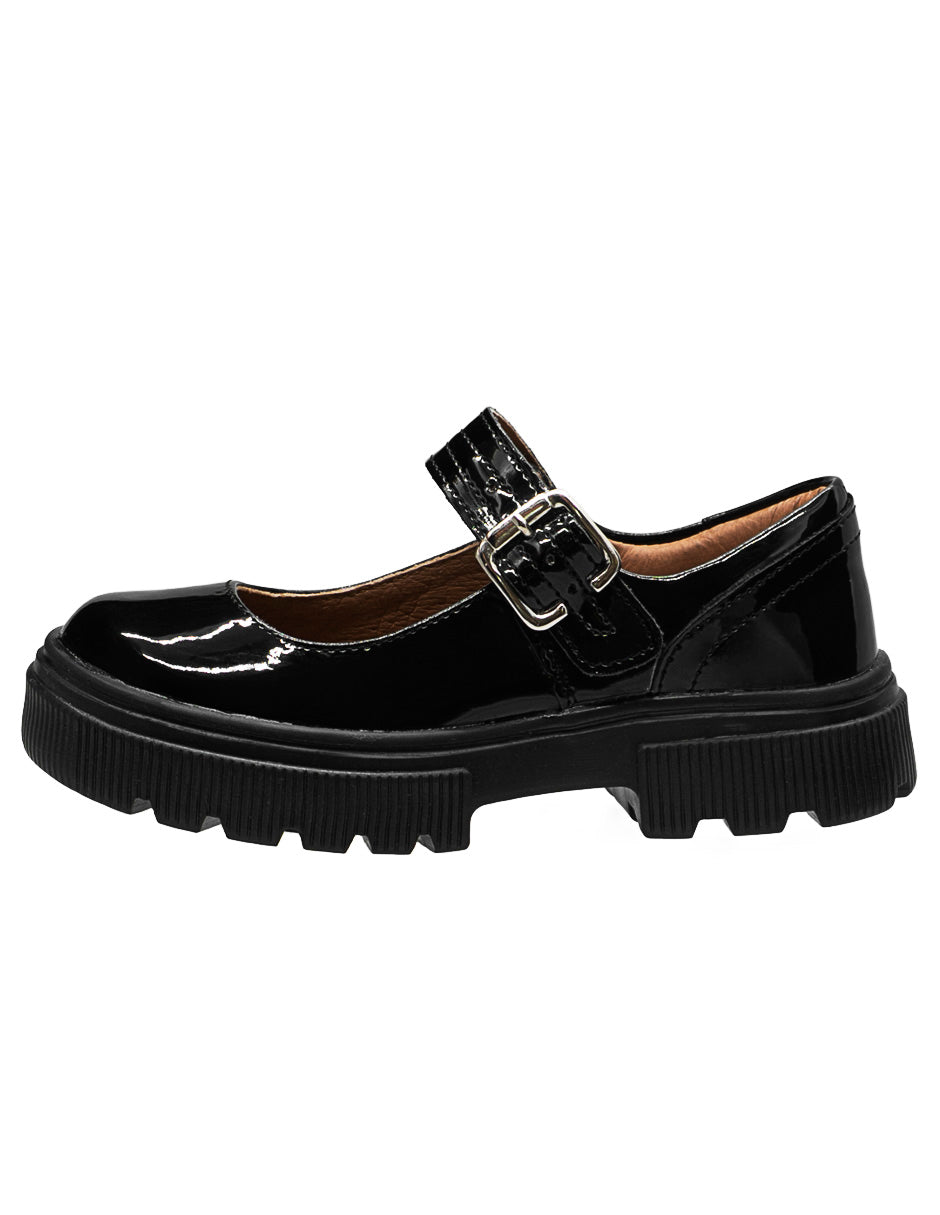 Zapato Escolar Negro Mary Jane Niña Ninos®