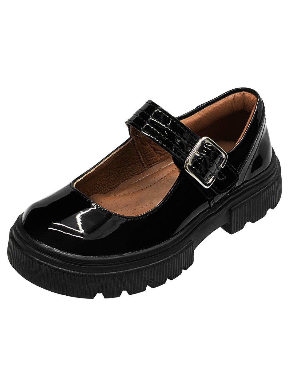 Zapato Escolar Negro Mary Jane Niña Ninos®