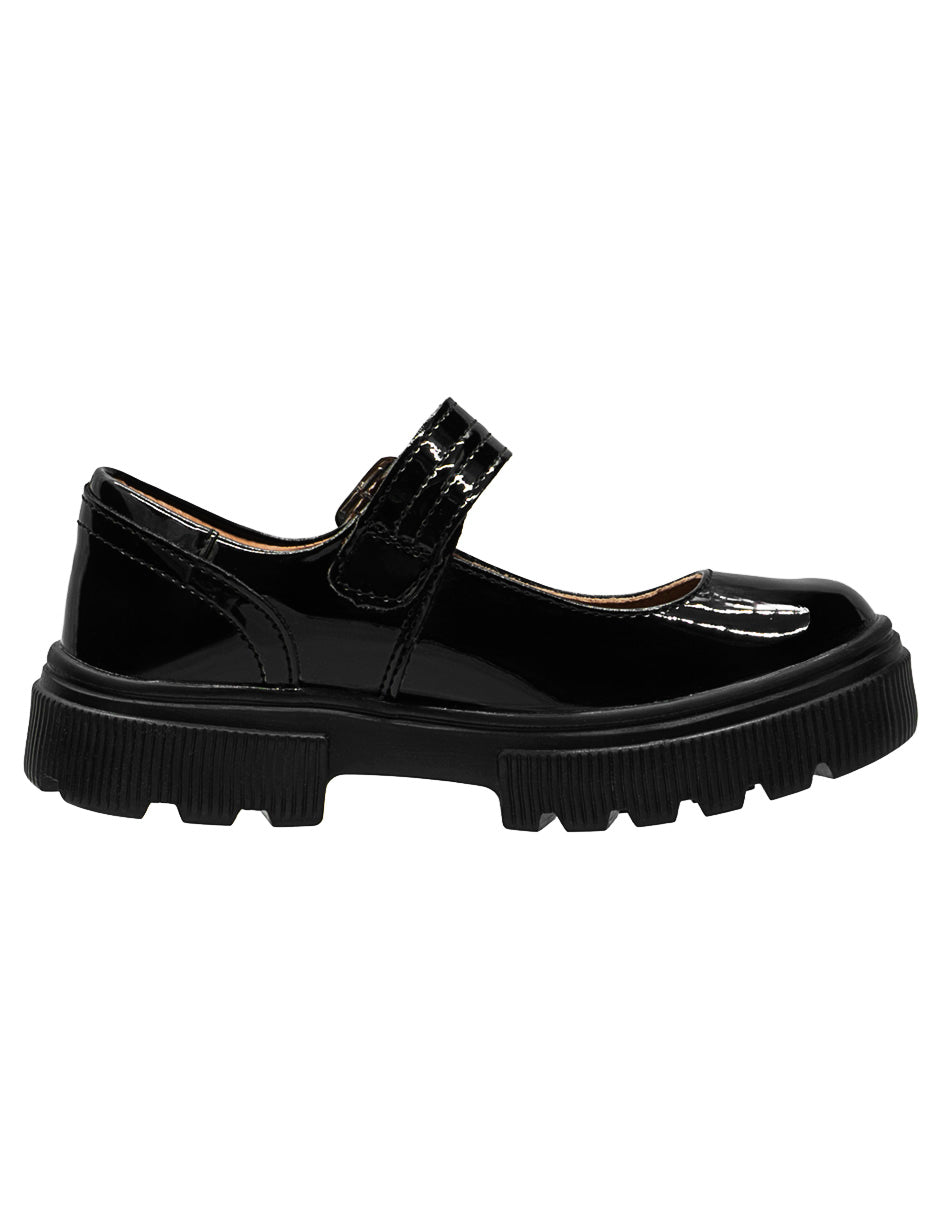 Zapato Escolar Negro Mary Jane Niña Ninos®