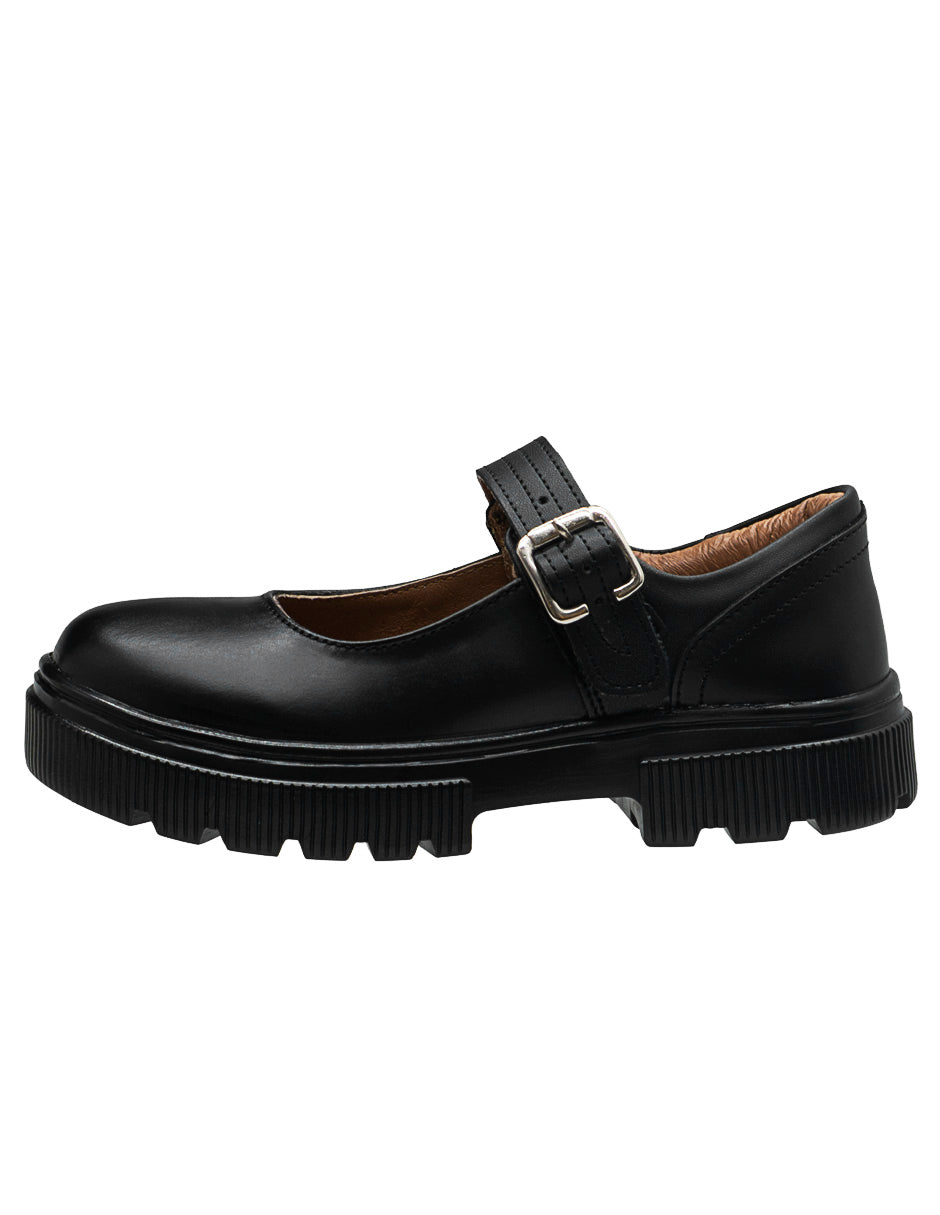 Zapato Escolar Negro Mary Jane Niña Ninos®