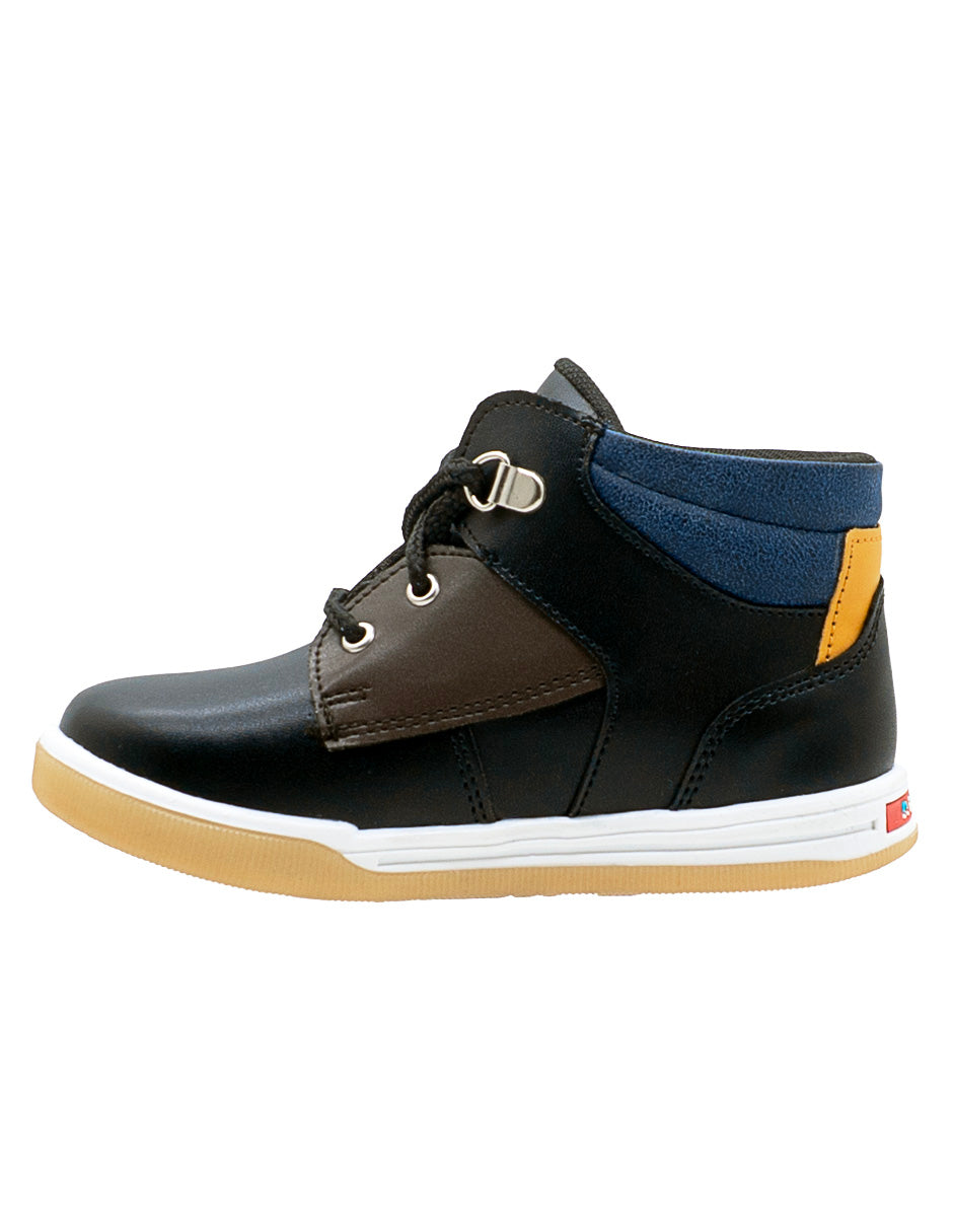 Tenis Bota Para Niño Ninos® Negro