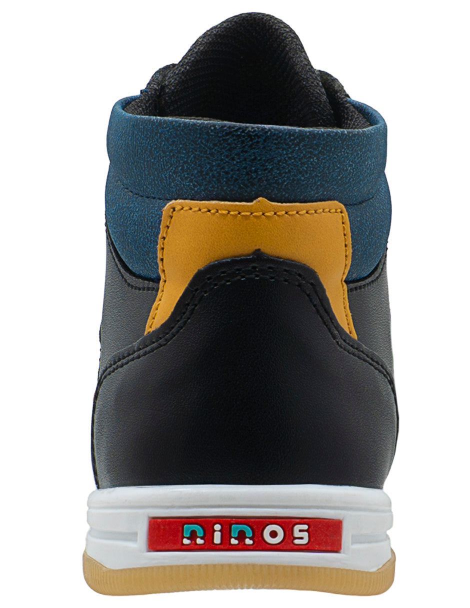 Tenis Bota Para Niño Ninos® Negro