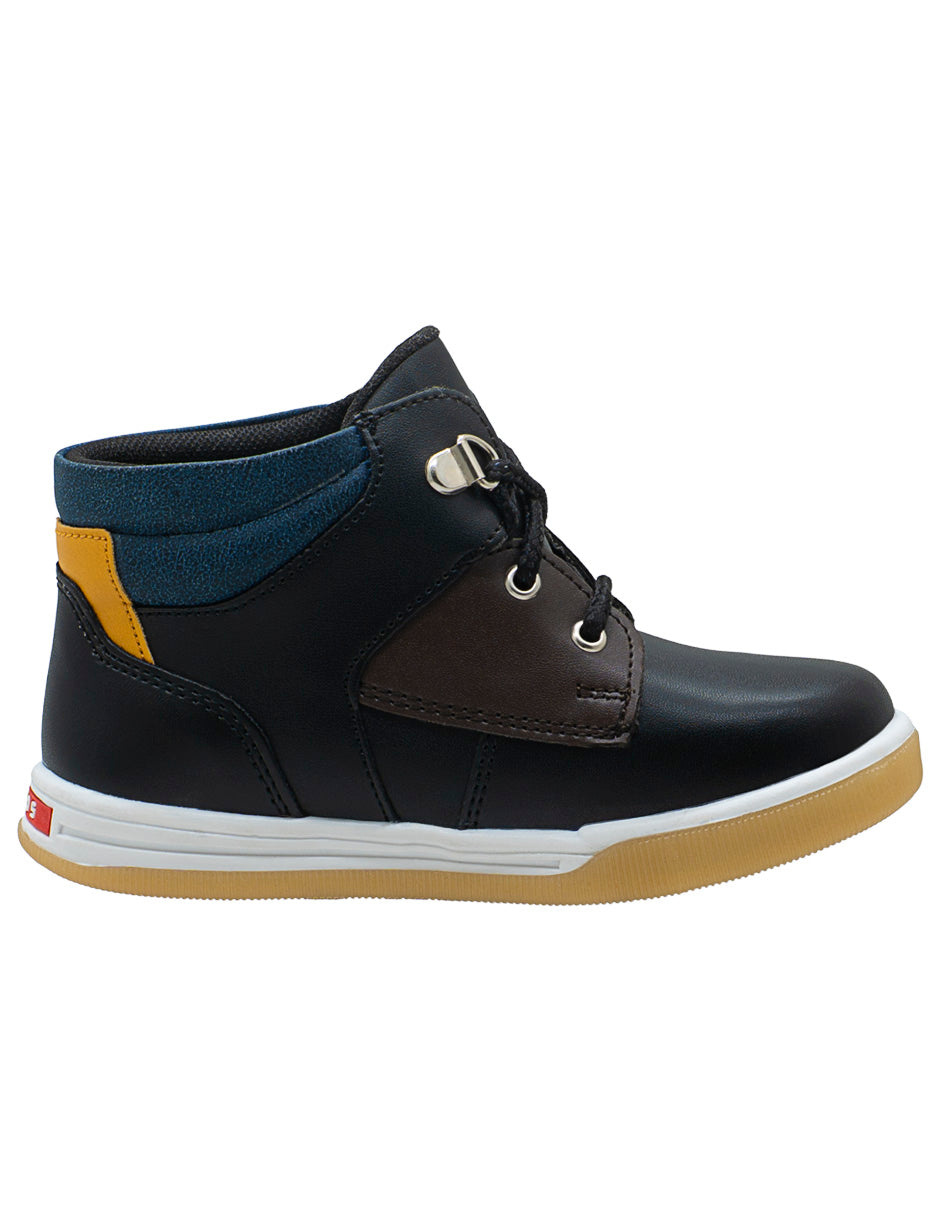 Tenis Bota Para Niño Ninos® Negro