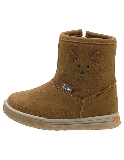 Botín Niña Diseño Gatito Miel