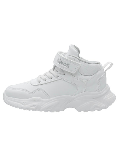 Tenis Escolar Unisex Tipo Bota Blanco Ninos®