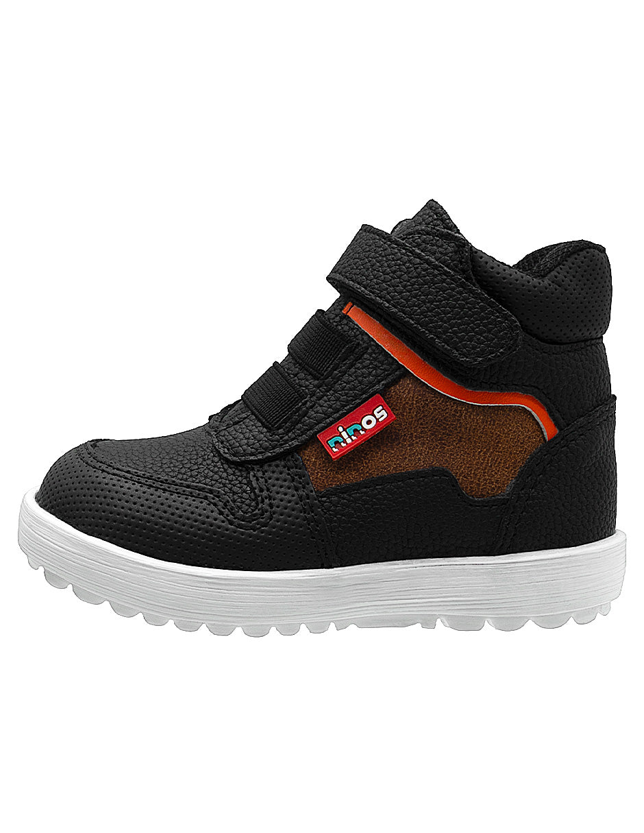 Tenis Color Negro Bota Para Niño Ninos®