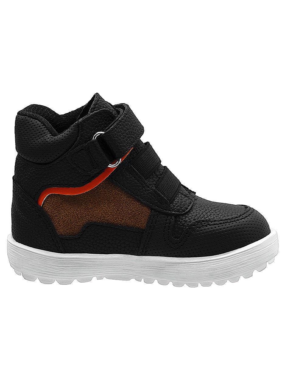 Tenis Color Negro Bota Para Niño Ninos®