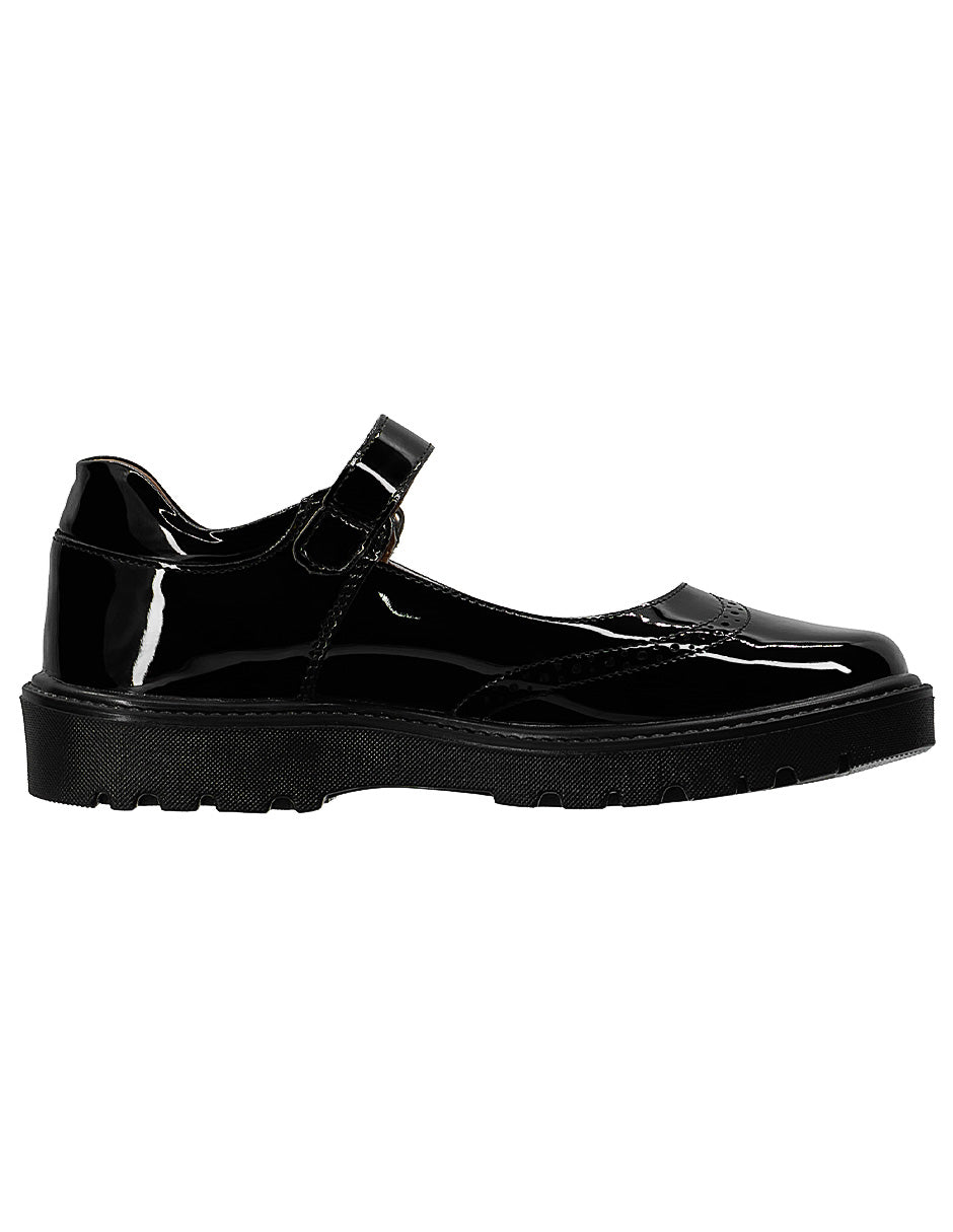 Zapato Escolar Charol Negro Mary Jane Niña Ninos®