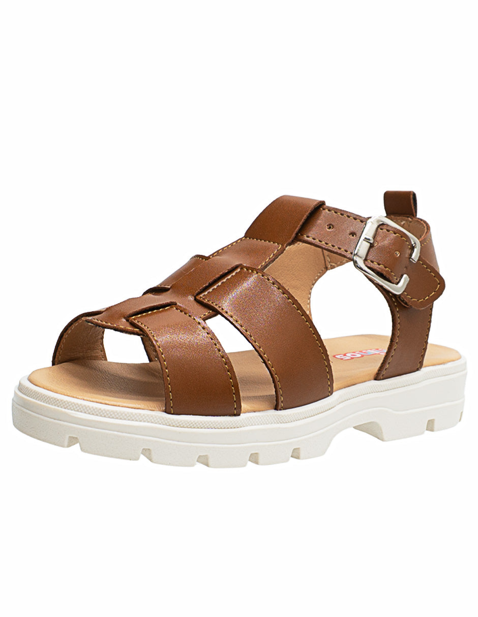 Sandalia Para Niña Ninos® Camel