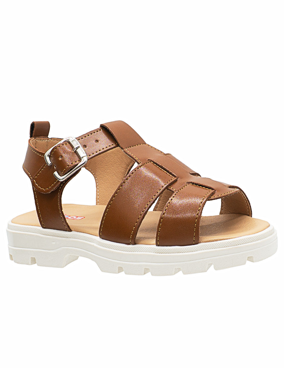 Sandalia Para Niña Ninos® Camel