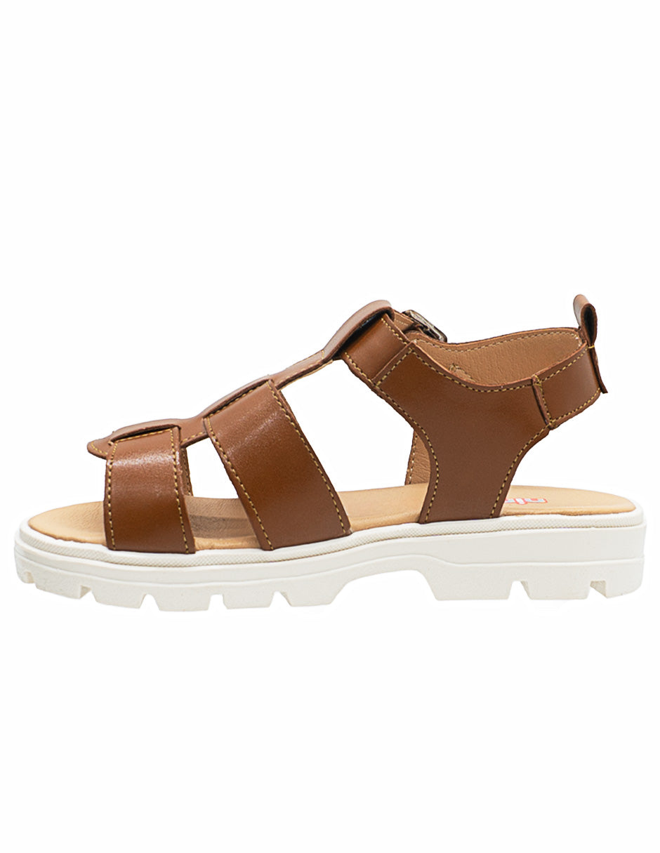 Sandalia Para Niña Ninos® Camel