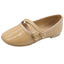 Ballerina Flat Charol Beige Niña Ninos®