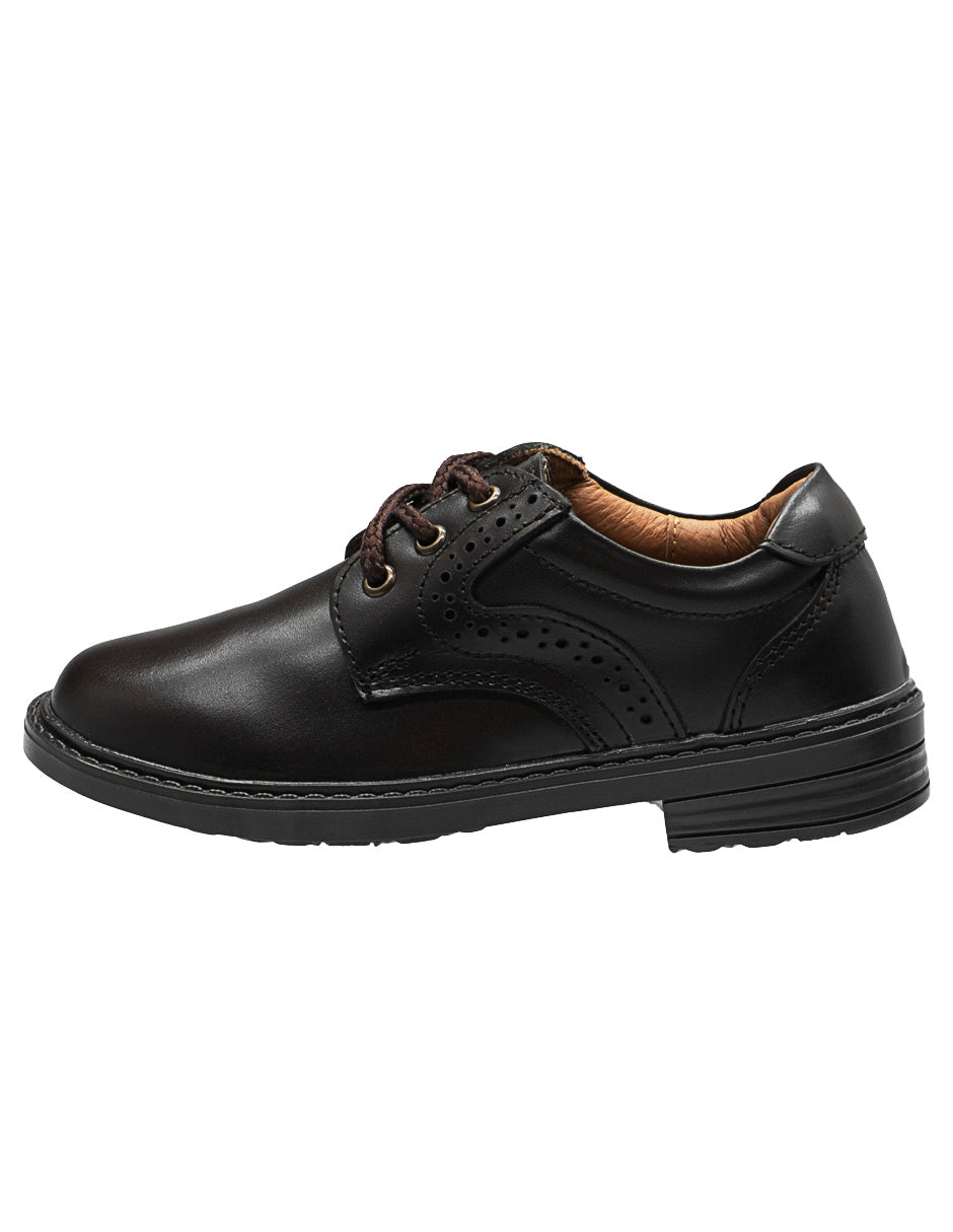 Zapato Napa Negro Escolar Formal Niño Ninos®