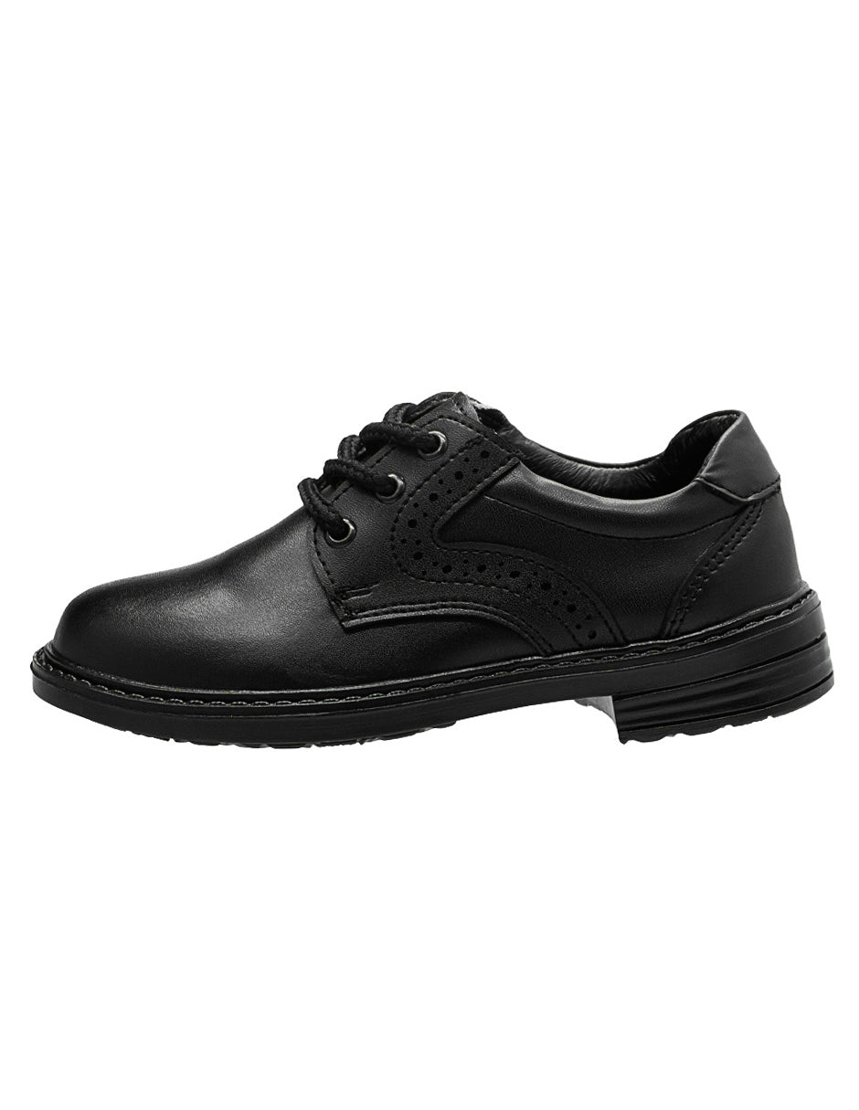 Zapato Napa Negro Escolar Formal Niño Ninos®